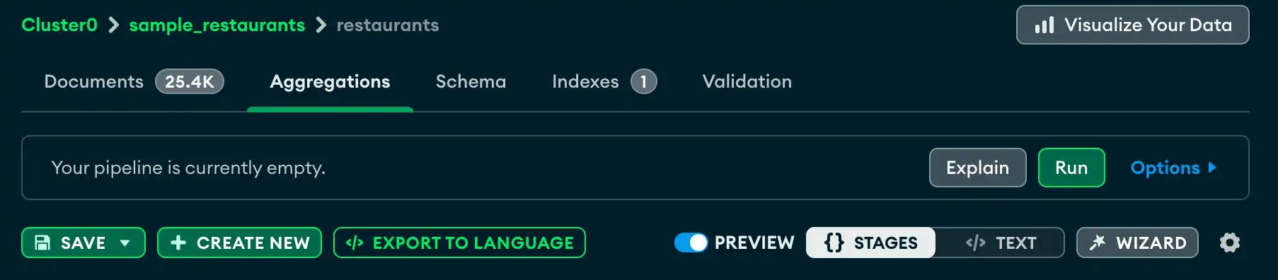 More Options dropdown.