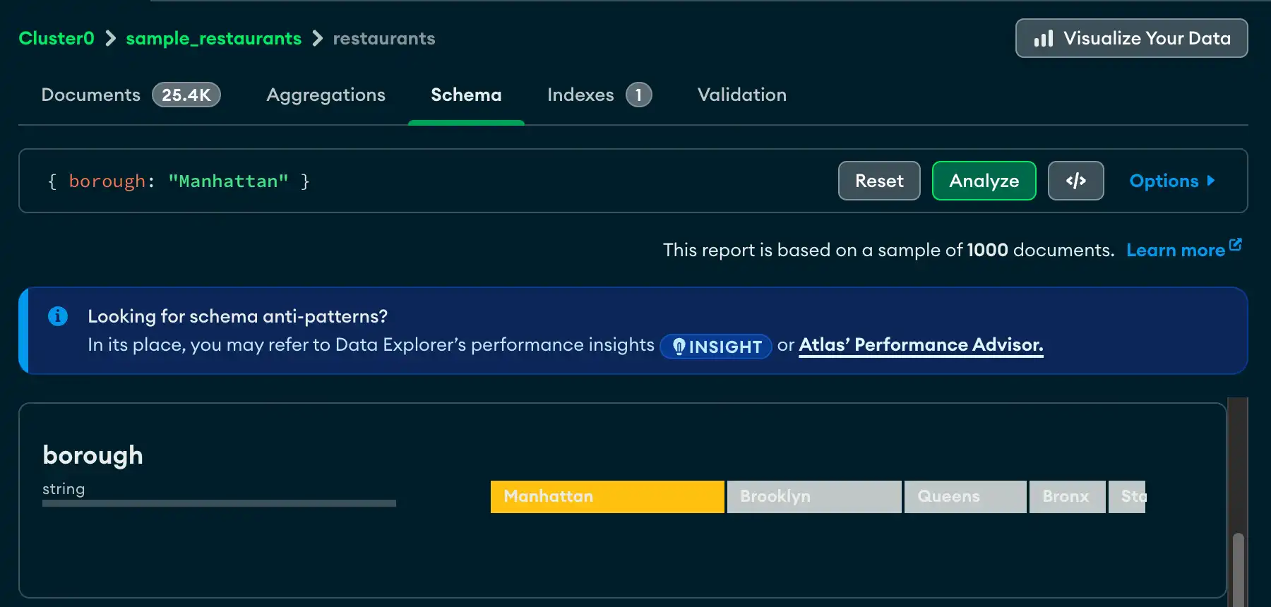 Example of a created filter
