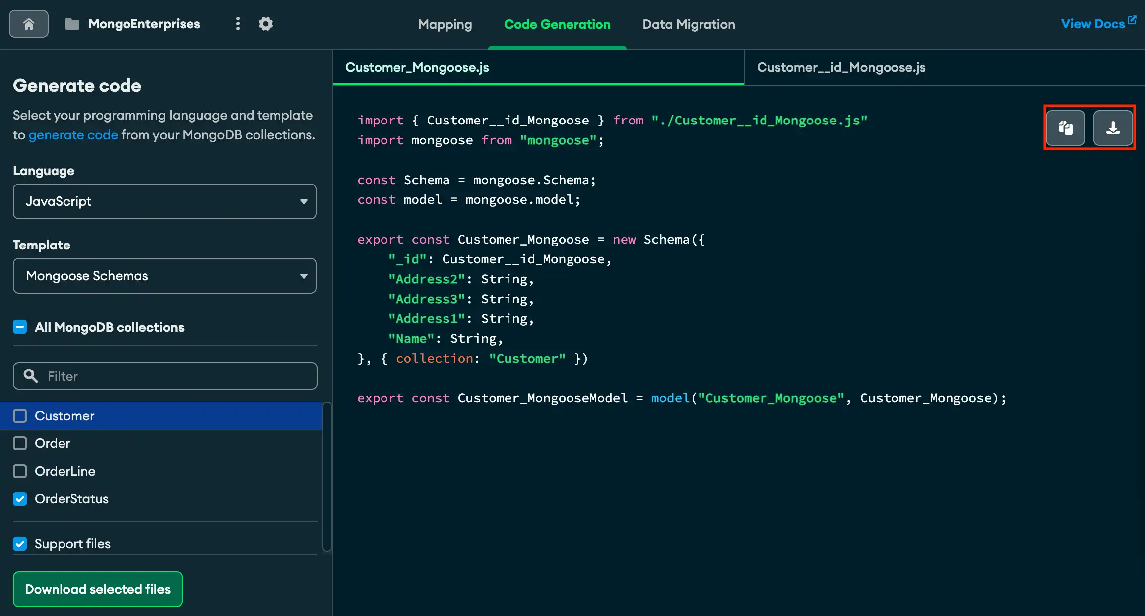 Download Individual Code File